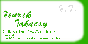 henrik takacsy business card